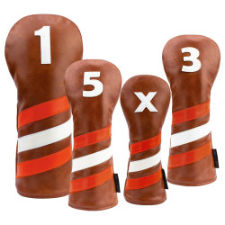 高爾夫球桿套135木桿套PU桿頭套混合桿保護帽套高爾夫球場配件