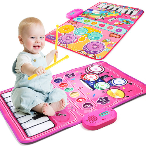 早教兒童鋼琴爵士鼓音樂毯多功能腳踏電子琴架子鼓益智玩具 早教兒童鋼琴爵士鼓音樂毯多功能腳踏電子琴架子鼓益智玩具