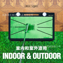 高爾夫打擊墊軌跡練習墊天鵞絨防滑墊室內揮桿練習切桿訓練墊