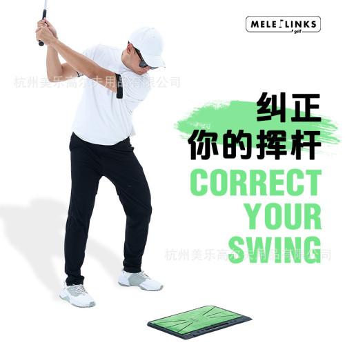 高爾夫打擊墊軌跡練習墊天鵞絨防滑墊室內揮桿練習切桿訓練墊