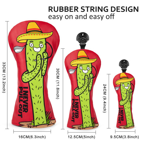 高爾夫球桿套帽套桿頭套一號木髮球木球道木混合木絨套