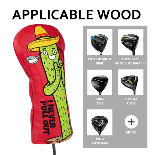 高爾夫球桿套帽套桿頭套一號木髮球木球道木混合木絨套