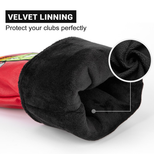 高爾夫球桿套帽套桿頭套一號木髮球木球道木混合木絨套