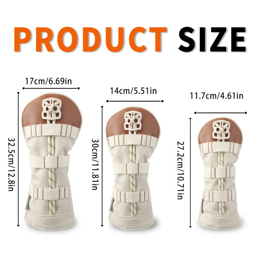 裝飾球桿帽套帆布保護套Golf Headcover高爾夫木桿套 裝飾球桿帽套帆布保護套Golf Headcover高爾夫木桿套