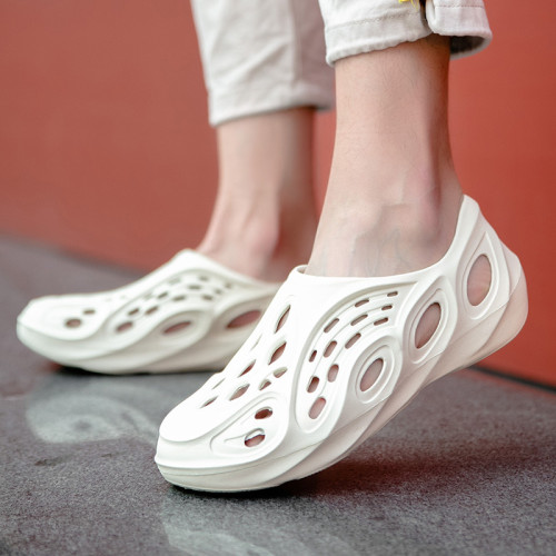 2025爆款侃爺椰子洞洞鞋男夏季ins潮鏤空網紅沙灘個性涼鞋沙灘鞋