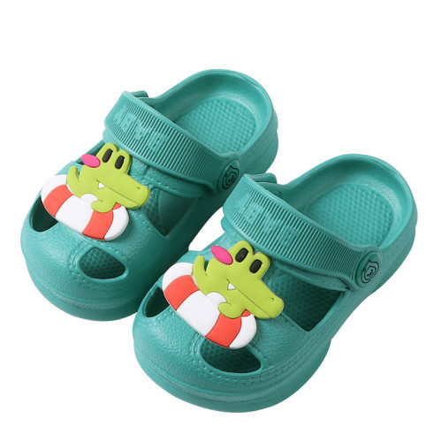 洞洞鞋拖鞋夏女童嬰兒幼兒防滑軟底室內包頭涼拖中小童防滑耐磨