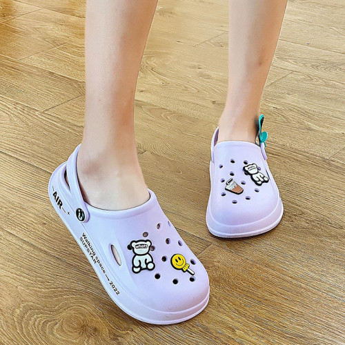 eva洞洞鞋女夏新款學生韓版外穿護士包頭軟底防滑沙灘涼拖鞋 eva洞洞鞋女夏新款學生韓版外穿護士包頭軟底防滑沙灘涼拖鞋