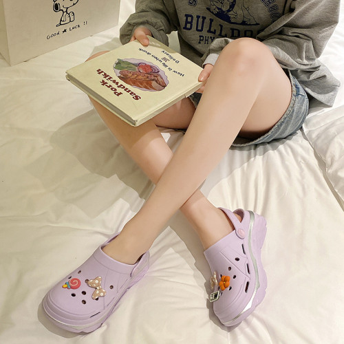 洞洞鞋女學生韓版新款可愛包頭拖鞋夏外穿家用護士少女心涼拖鞋女 洞洞鞋女學生韓版新款可愛包頭拖鞋夏外穿家用護士少女心涼拖鞋女