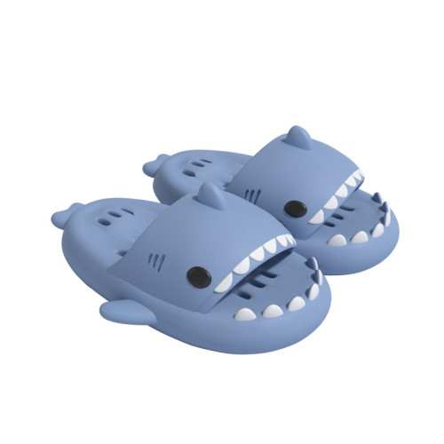 鯊魚浴室按摩拖鞋男防滑鏤空家居情侶款EVA拖鞋踩屎感漏水涼拖女 鯊魚浴室按摩拖鞋男防滑鏤空家居情侶款EVA拖鞋踩屎感漏水涼拖女