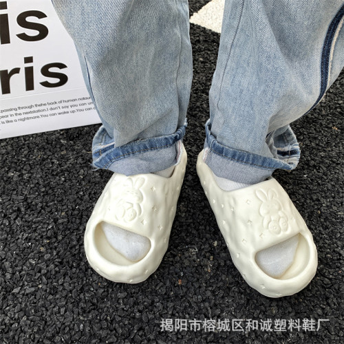 EVA踩屎感拖鞋女夏季家居厚底防滑網紅ins立體卡通可愛兔涼拖鞋女 EVA踩屎感拖鞋女夏季家居厚底防滑網紅ins立體卡通可愛兔涼拖鞋女