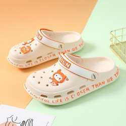 拖鞋女外穿夏季韓版可愛ins仙女風護士包頭半拖鞋厚底沙灘洞洞鞋
