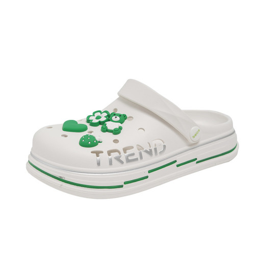 2025新款網紅洞洞鞋女韓版鏤空卡通包頭半拖鞋學生外穿厚底花園鞋 2025新款網紅洞洞鞋女韓版鏤空卡通包頭半拖鞋學生外穿厚底花園鞋