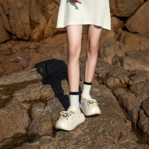 厚底洞洞鞋女外穿不臭腳diy防滑包頭拖EVA耐磨可愛透氣沙灘涼拖鞋 厚底洞洞鞋女外穿不臭腳diy防滑包頭拖EVA耐磨可愛透氣沙灘涼拖鞋