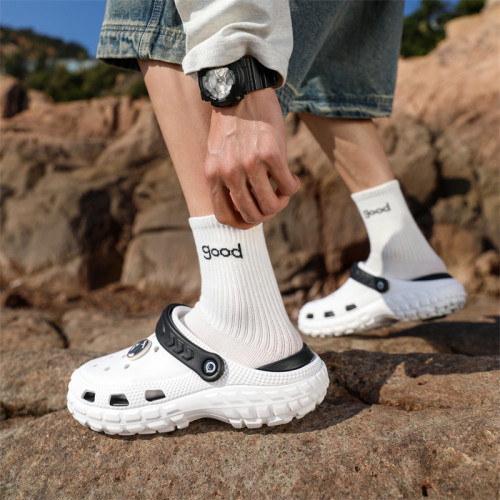 2025新款厚底時尚青年透氣沙灘洞洞鞋男eva休閒鞋 2025新款厚底時尚青年透氣沙灘洞洞鞋男eva休閒鞋