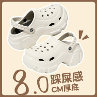 洞洞鞋女款厚底外穿室外家居防滑耐磨新款夏季踩屎感蹭高拖鞋