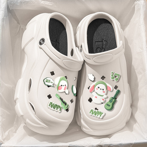 居家洞洞鞋女士厚底夏季外穿防滑eva家用洗澡包頭涼拖鞋 居家洞洞鞋女士厚底夏季外穿防滑eva家用洗澡包頭涼拖鞋