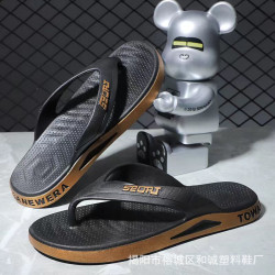 新款簡約人字拖男外穿防滑戶外休閒夾腳拖男士夏季沙灘時尚涼拖鞋