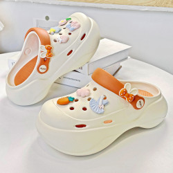 厚底老爹涼鞋2025夏季新款高跟松糕底ins潮外穿包頭拖鞋沙灘鞋