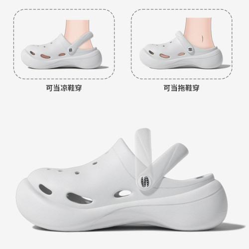 洞洞鞋女夏季外穿厚底透氣防滑耐磨戶外包頭沙灘軟底涼拖鞋女增高 洞洞鞋女夏季外穿厚底透氣防滑耐磨戶外包頭沙灘軟底涼拖鞋女增高