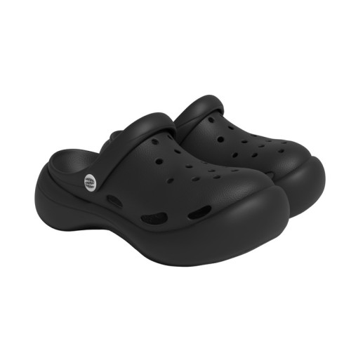 洞洞鞋男夏季新款外穿厚底透氣防滑耐磨戶外包頭沙灘軟底涼拖鞋男