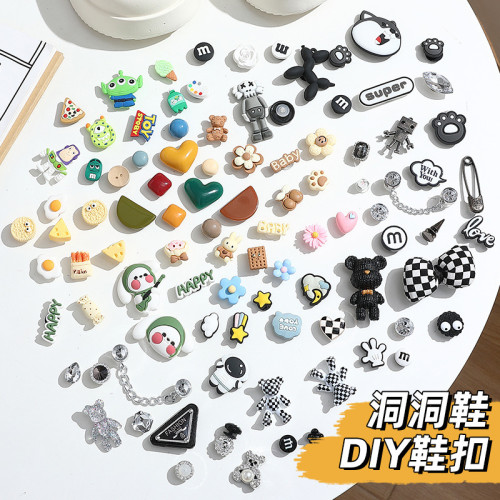 洞洞鞋鞋花配飾女適配diy鞋釦卡通立體裝飾可拆卸卡扣時尚ins網紅 洞洞鞋鞋花配飾女適配diy鞋釦卡通立體裝飾可拆卸卡扣時尚ins網紅