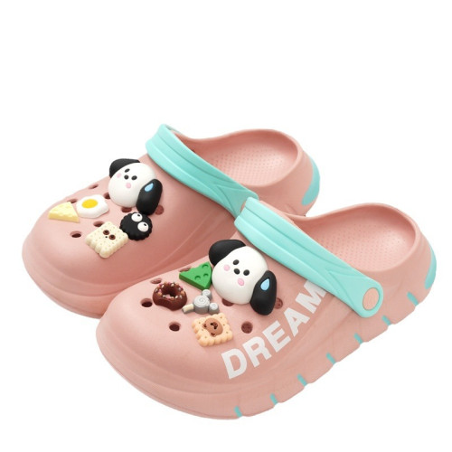 情侶洞洞鞋小奶狗外新款防滑ins潮厚底護士沙灘包頭涼拖鞋女士夏