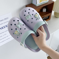 洞洞鞋女夏季2025新款厚底舒適包頭半拖防滑外穿網紅爆款沙灘涼拖