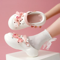 洞洞鞋女外穿新款厚底可愛卡通踩屎感居家外穿海邊沙灘鞋涼拖鞋女