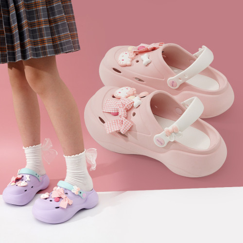 洞洞鞋女外穿新款厚底可愛卡通踩屎感居家外穿海邊沙灘鞋涼拖鞋女 洞洞鞋女外穿新款厚底可愛卡通踩屎感居家外穿海邊沙灘鞋涼拖鞋女