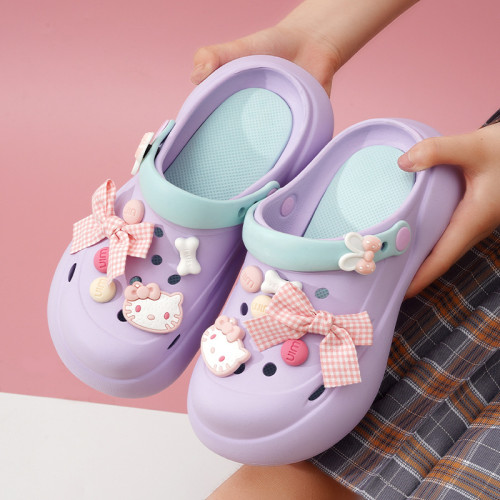 洞洞鞋女外穿新款厚底可愛卡通踩屎感居家外穿海邊沙灘鞋涼拖鞋女 洞洞鞋女外穿新款厚底可愛卡通踩屎感居家外穿海邊沙灘鞋涼拖鞋女