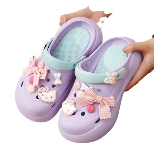 洞洞鞋女外穿新款厚底可愛卡通踩屎感居家外穿海邊沙灘鞋涼拖鞋女 洞洞鞋女外穿新款厚底可愛卡通踩屎感居家外穿海邊沙灘鞋涼拖鞋女