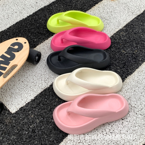 EVA人字拖女夏季新款ins潮仙女風防滑厚底夾腳沙灘鞋人字拖女