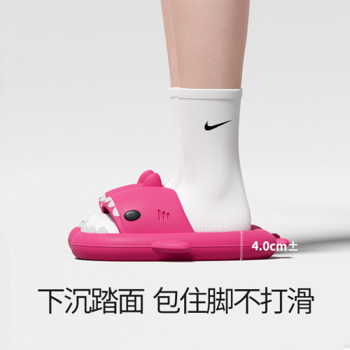 二代4.0厚底鯊魚拖鞋夏季男女同款拖鞋爆款網紅外穿涼拖