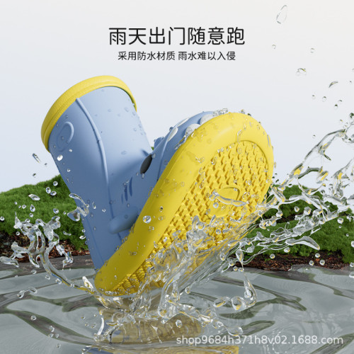 卡通小鯊魚兒童雨鞋男童女孩寶寶雨鞋防滑中小童寶寶水鞋 卡通小鯊魚兒童雨鞋男童女孩寶寶雨鞋防滑中小童寶寶水鞋