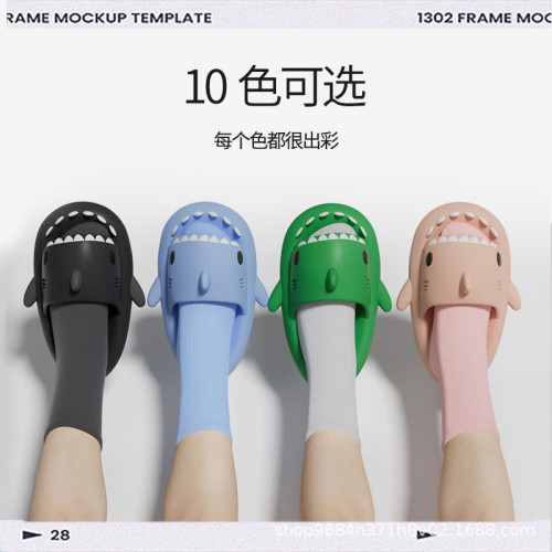 官方正版新一代3.3厚底鯊魚拖鞋男女夏季情侶款網紅爆款EVA涼拖鞋 官方正版新一代3.3厚底鯊魚拖鞋男女夏季情侶款網紅爆款EVA涼拖鞋