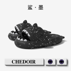 爆款鯊漠拖鞋男士夏季外穿防滑EVA踩屎感厚底居家浴室涼拖鞋