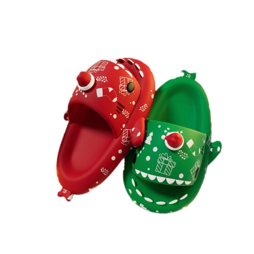 爆款萬聖節夜光搞怪鯊魚拖鞋 情侶夏季防滑外穿ins居家室內拖