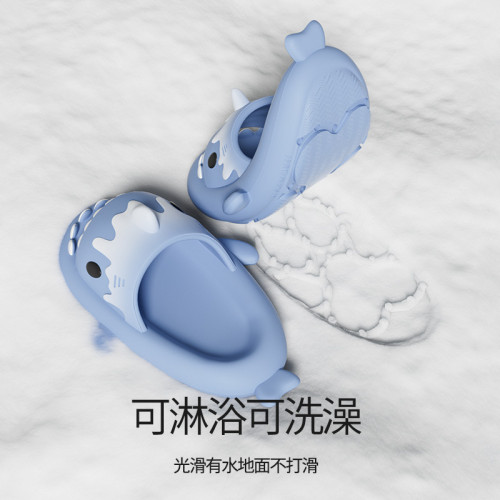 雪糕鯊魚拖鞋女夏季爆款可愛少女室內家居防滑情侶男外穿涼拖
