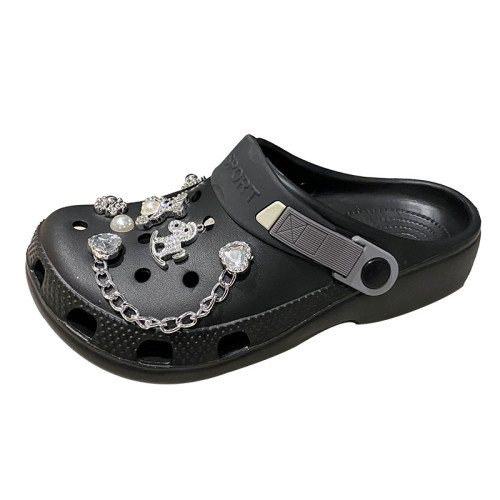 可愛包頭拖鞋女外穿夏季新款防滑踩屎感EVA時尚個性卡通涼拖鞋女 可愛包頭拖鞋女外穿夏季新款防滑踩屎感EVA時尚個性卡通涼拖鞋女