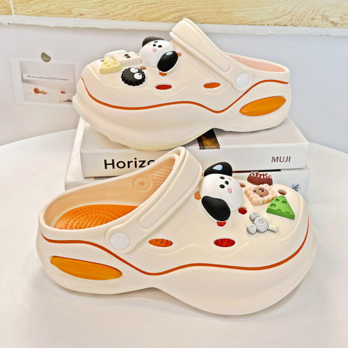 新款品質diy洞洞鞋女2025夏外穿卡通厚底踩屎感包頭涼拖 新款品質diy洞洞鞋女2025夏外穿卡通厚底踩屎感包頭涼拖