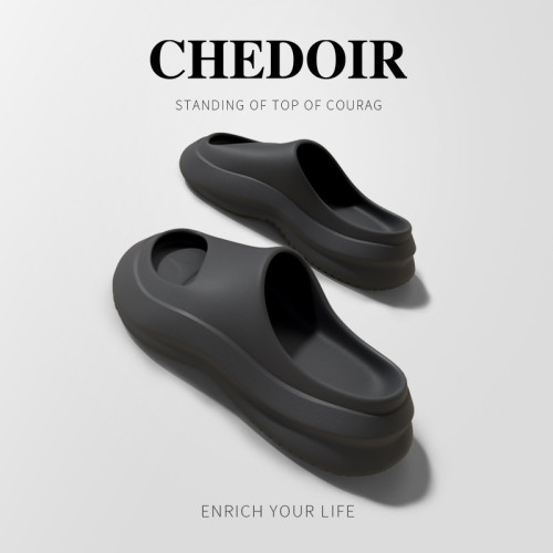 CHEDOIR山野氫空拖鞋男士夏季外穿防滑厚底增高踩屎感沙灘一字拖 CHEDOIR山野氫空拖鞋男士夏季外穿防滑厚底增高踩屎感沙灘一字拖
