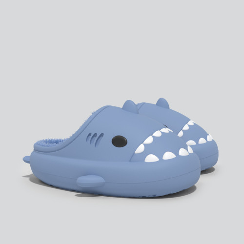 防水鯊魚棉拖鞋男女童冬季室內防滑保暖親子中大童厚絨eva棉拖鞋 防水鯊魚棉拖鞋男女童冬季室內防滑保暖親子中大童厚絨eva棉拖鞋