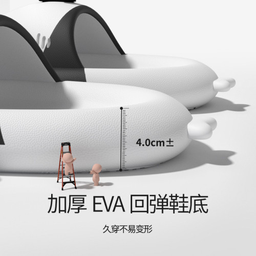 爆款小熊貓鯊魚拖鞋夏季踩屎感室內卡通外穿ins厚底防滑涼拖 爆款小熊貓鯊魚拖鞋夏季踩屎感室內卡通外穿ins厚底防滑涼拖