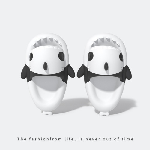 爆款小熊貓鯊魚拖鞋夏季踩屎感室內卡通外穿ins厚底防滑涼拖 爆款小熊貓鯊魚拖鞋夏季踩屎感室內卡通外穿ins厚底防滑涼拖