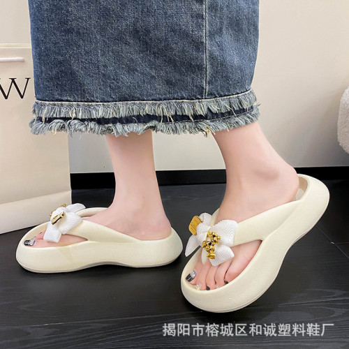 拖鞋eva防臭增高厚底時尚潮爆款蝴蝶熊