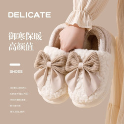 包跟棉拖鞋女士2023冬季新款室內家居保暖毛毛絨月子棉鞋女款冬天