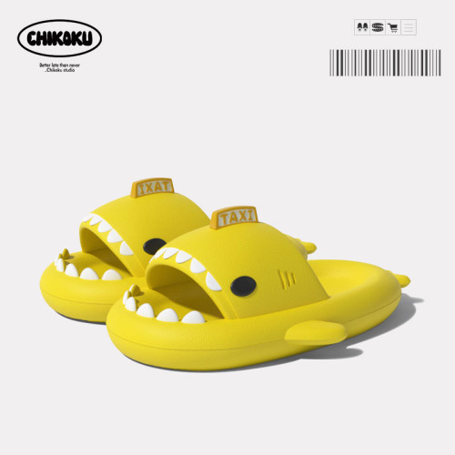 全球專利爆款鯊魚拖鞋夏季男女同款特殊款網紅EVA涼拖鞋