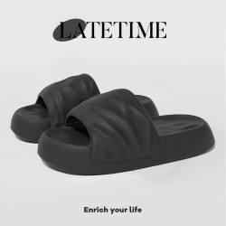 拖鞋男款夏季幾何厚底踩屎感戶外穿潮流室內軟底防滑新款男士涼拖