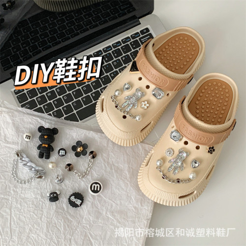 夏季洞洞鞋五角星貼花鞋釦 創意DIY可拆卸卡通鞋上裝飾品