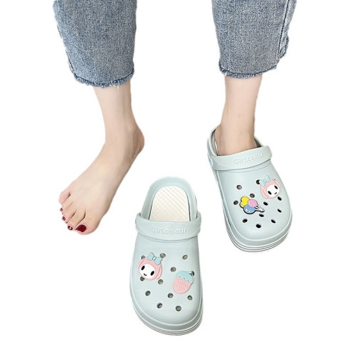 eva洞洞鞋女夏可愛外穿少女心潮防滑護士上班包沙灘頭涼拖鞋 eva洞洞鞋女夏可愛外穿少女心潮防滑護士上班包沙灘頭涼拖鞋